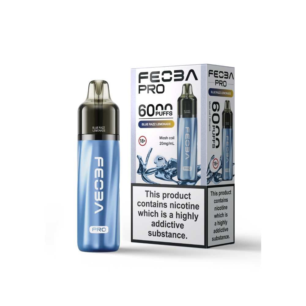  Blue Razz Lemonade Feoba Pro Plus 6000 Vape Kit Box of 5