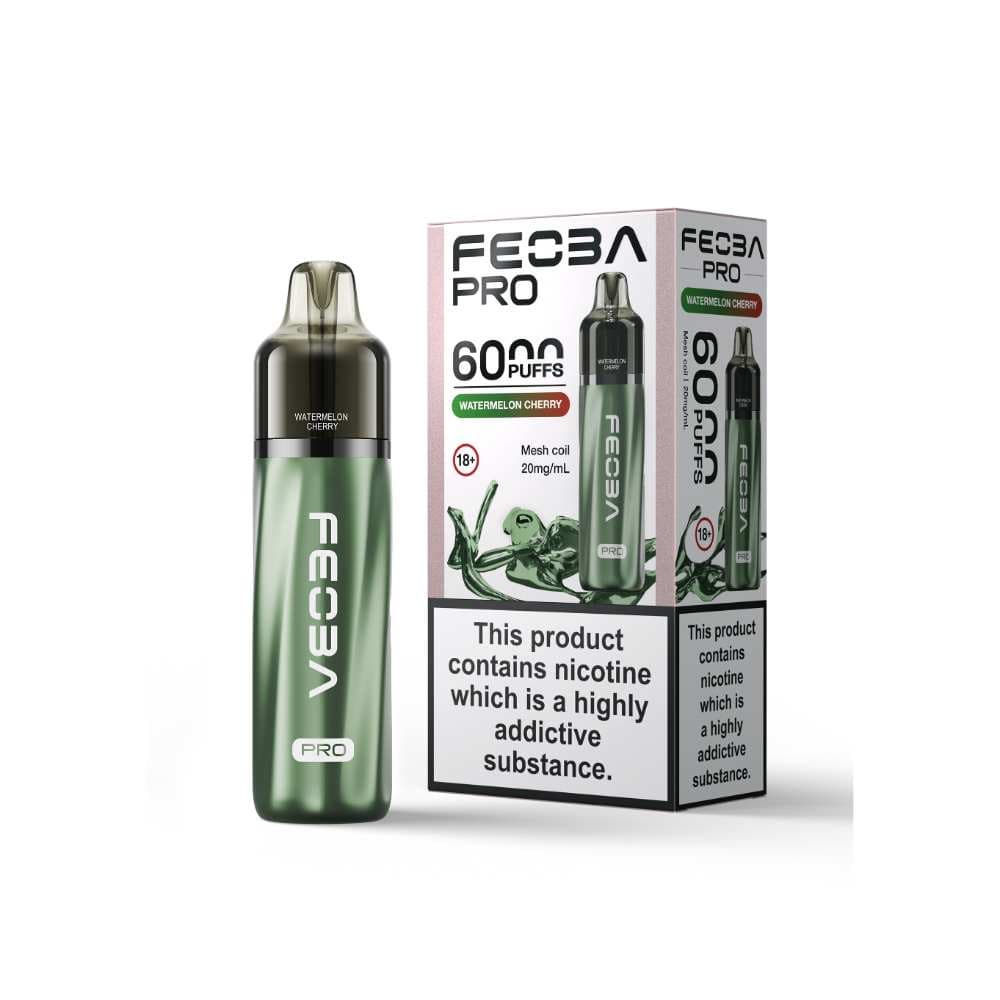  Watermelon Cherry Feoba Pro Plus 6000 Vape Kit Box of 5