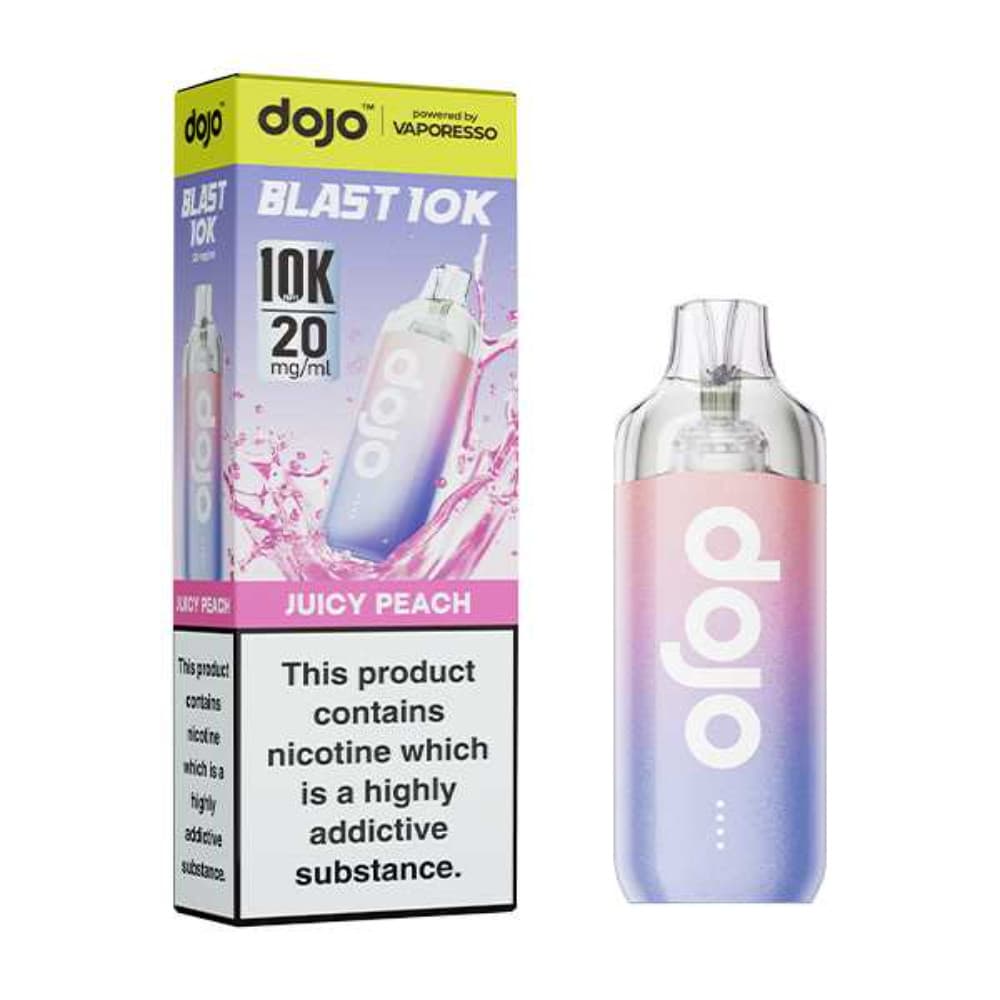  Juicy Peach Vaporesso Dojo Blast 10k Vape Kit Box of 5
