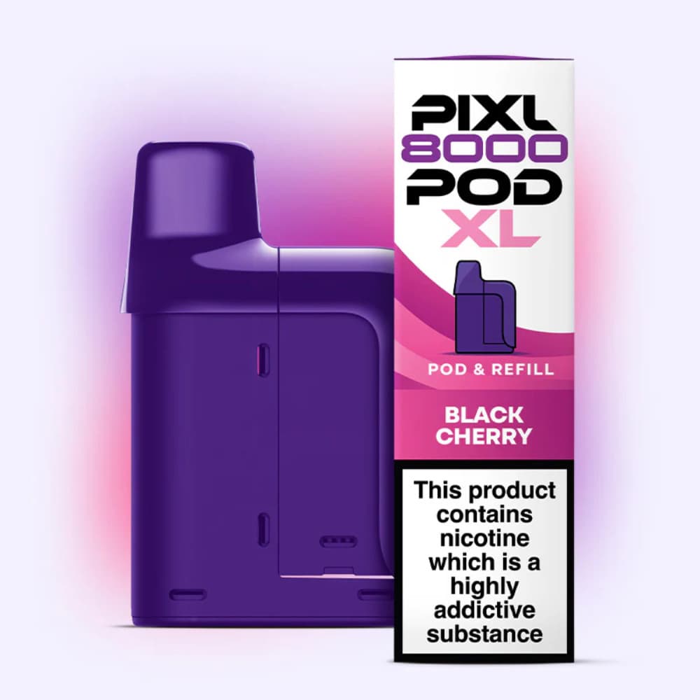  Black Cherry Pixl 8000 Prefilled Pods Pack of 5