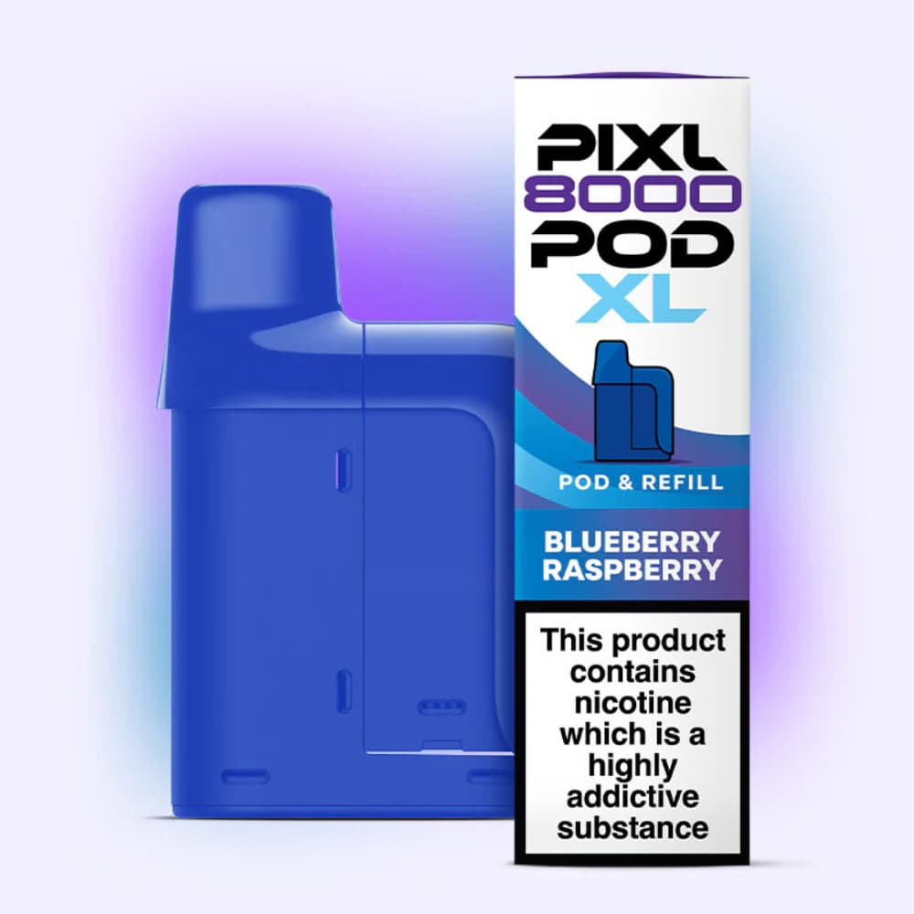  Blueberry Raspberry Pixl 8000 Prefilled Pods Pack of 5