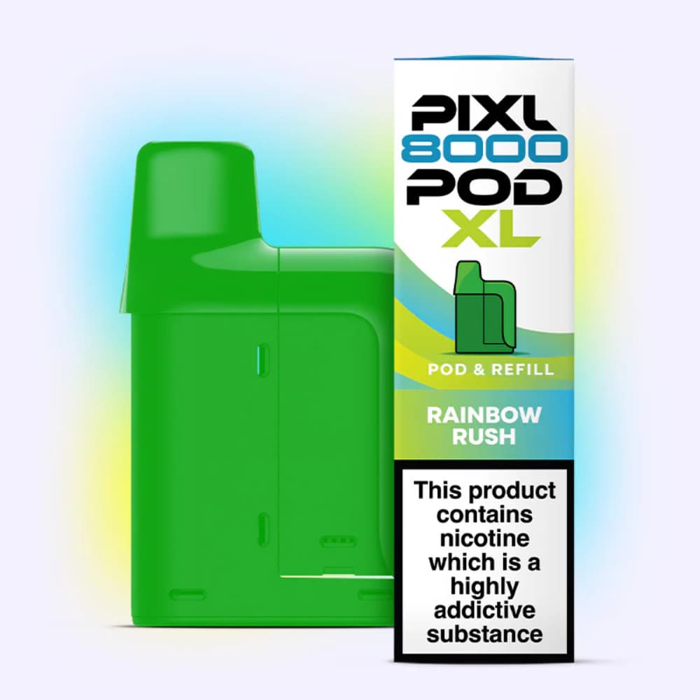  Rainbow Rush Pixl 8000 Prefilled Pods Pack of 5