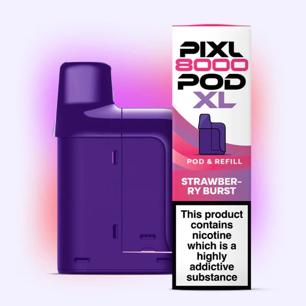  Strawberry Burst Pixl 8000 Prefilled Pods Pack of 5