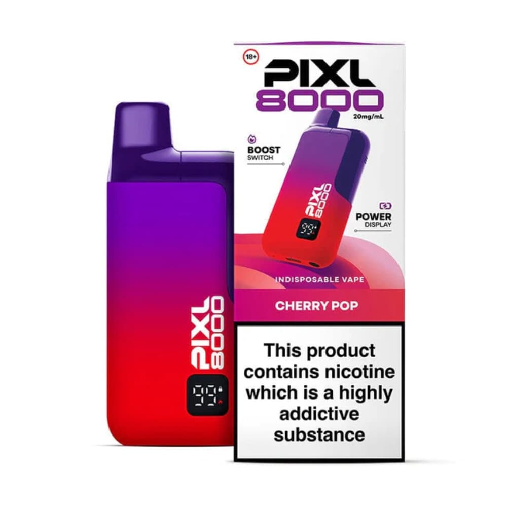  Cherry Pop Pixl 8000 Prefilled Vape Kit Box of 5