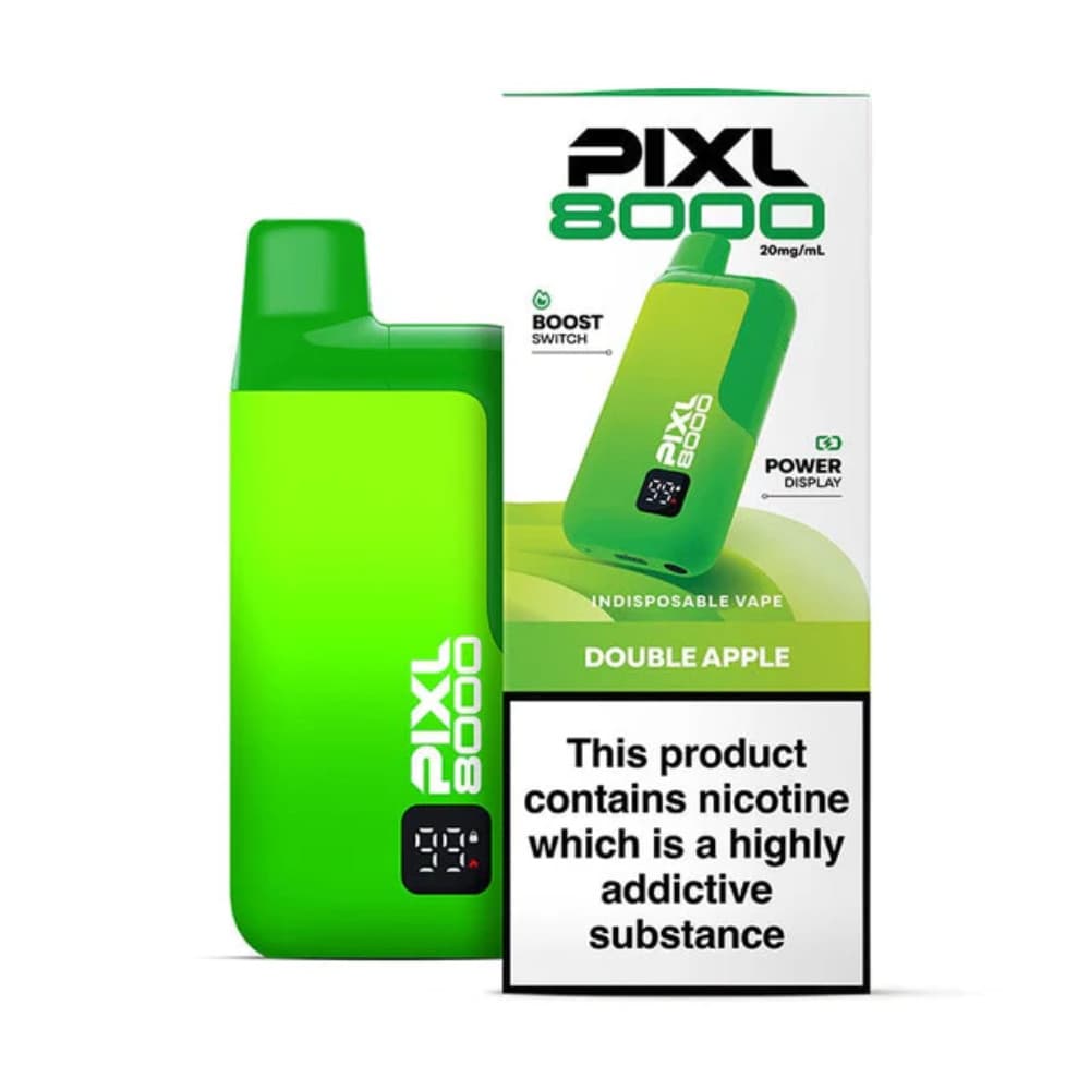  Double Apple Pixl 8000 Prefilled Vape Kit Box of 5