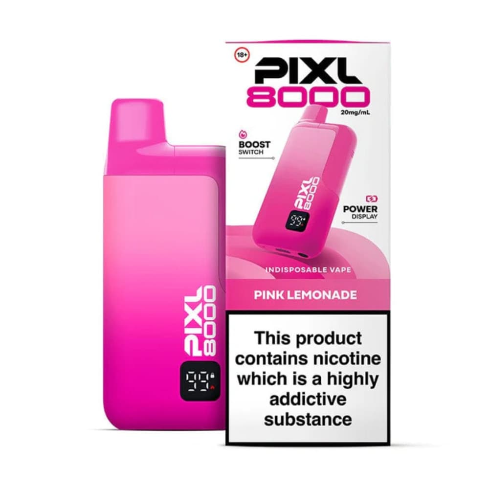  Pink Lemonade Pixl 8000 Prefilled Vape Kit Box of 5