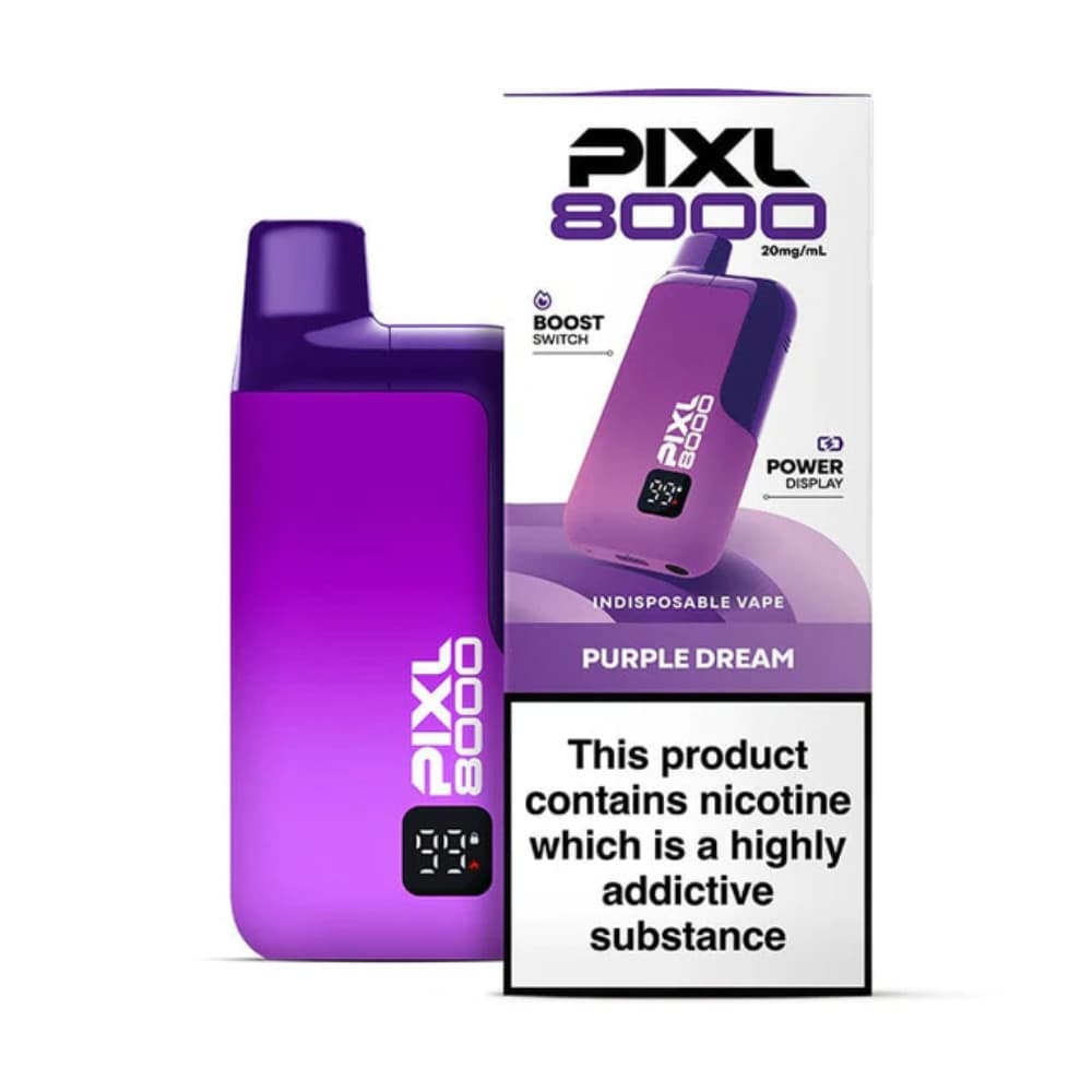  Purple Dream Pixl 8000 Prefilled Vape Kit Box of 5