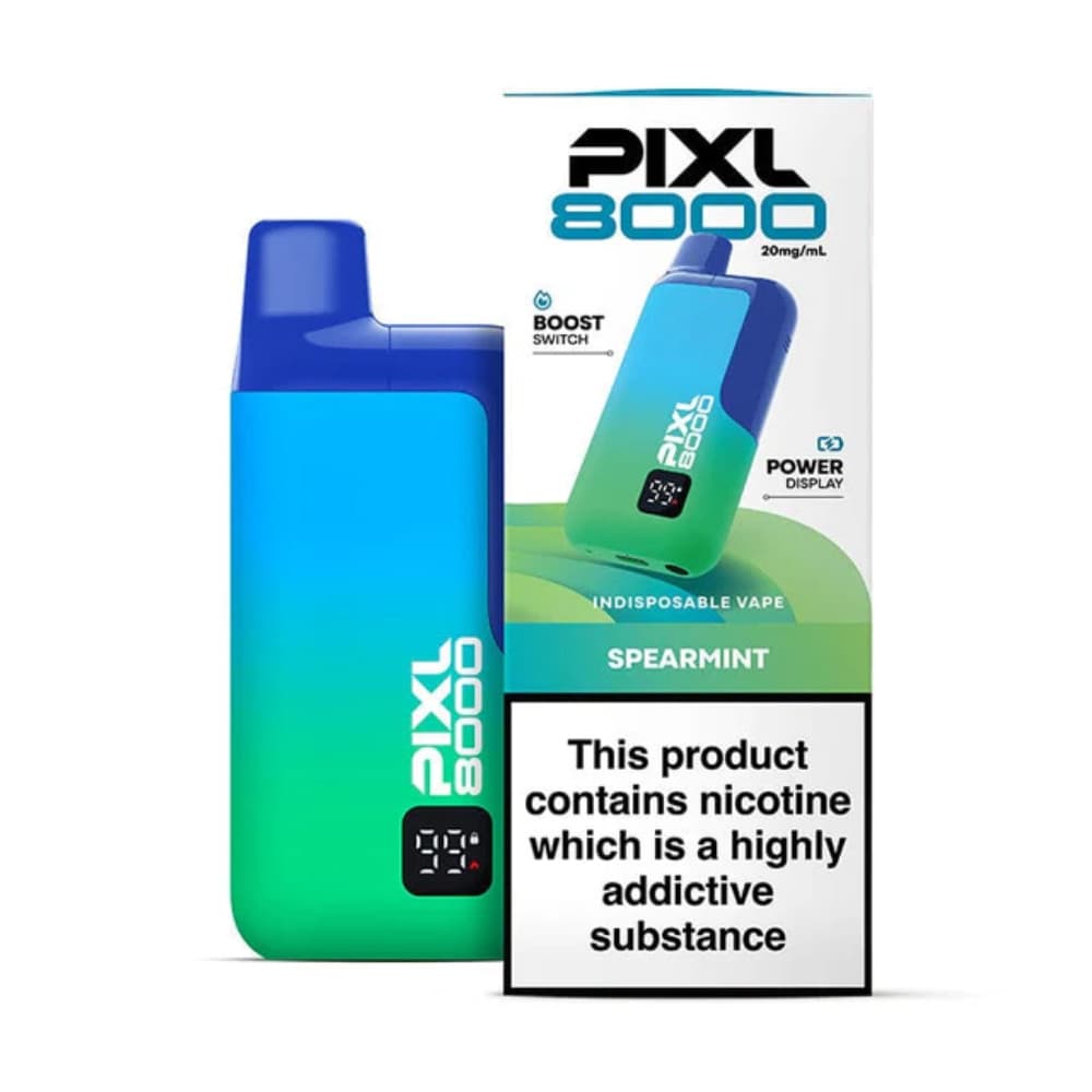  Spearmint Pixl 8000 Prefilled Vape Kit Box of 5