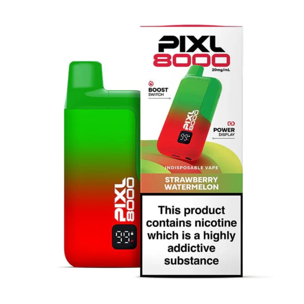  Strawberry Watermelon Pixl 8000 Prefilled Vape Kit Box of 5