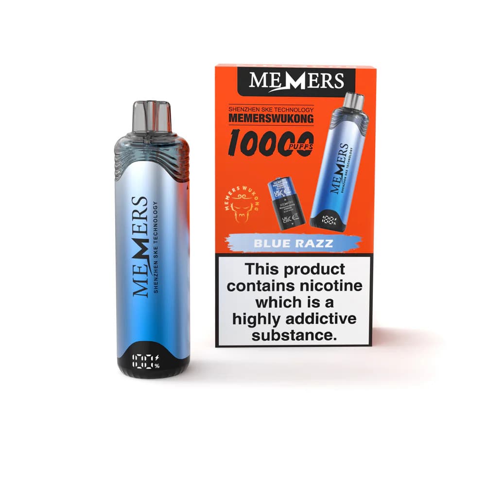 Blue Razz Memers Wukong V10000 Vape Kit Box of 5
