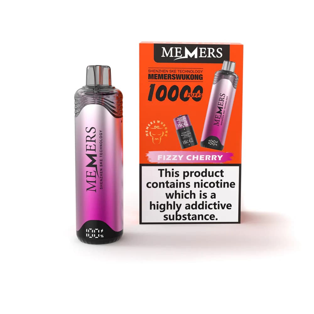  Fizzy Cherry Memers Wukong V10000 Vape Kit Box of 5