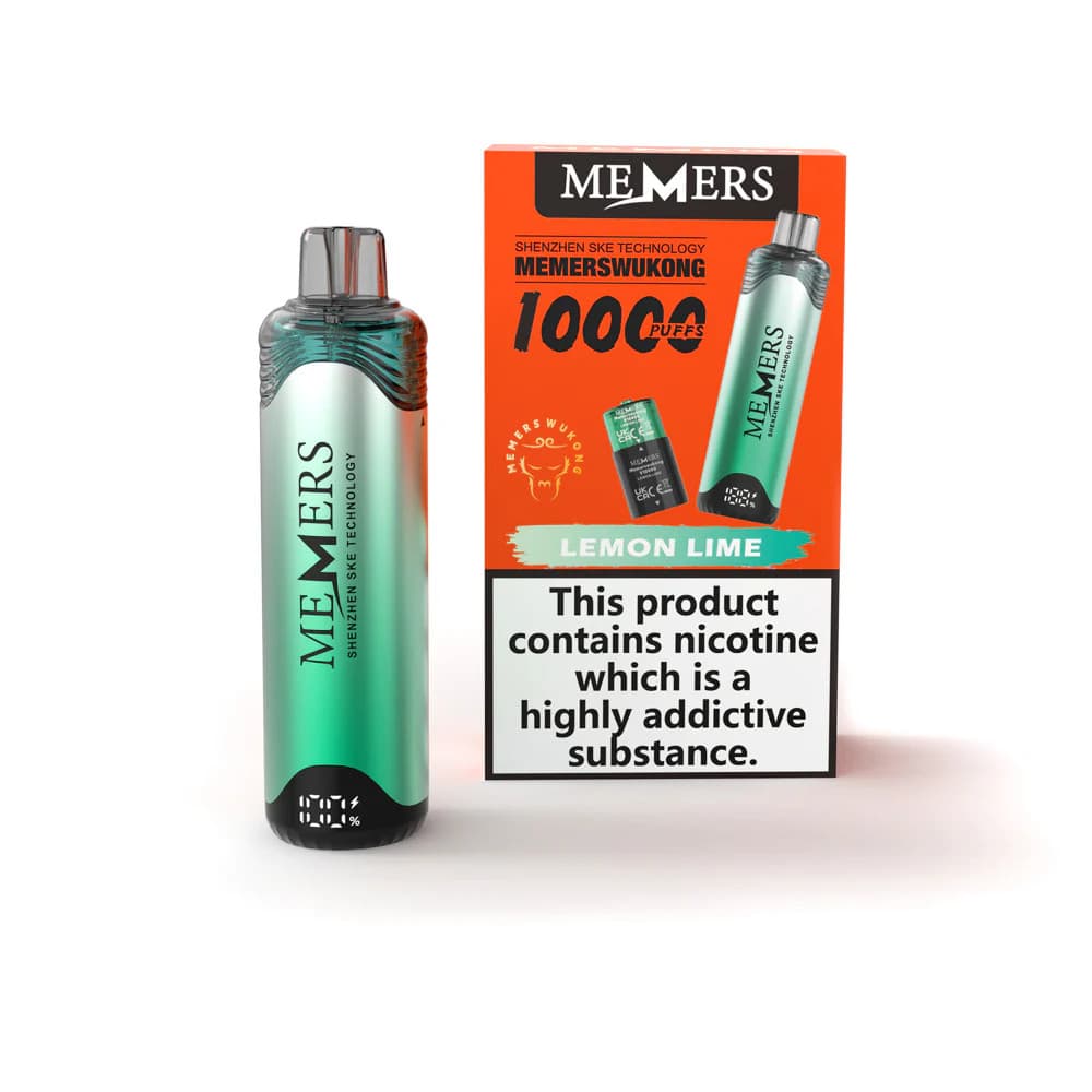  Lemon Lime Memers Wukong V10000 Vape Kit Box of 5