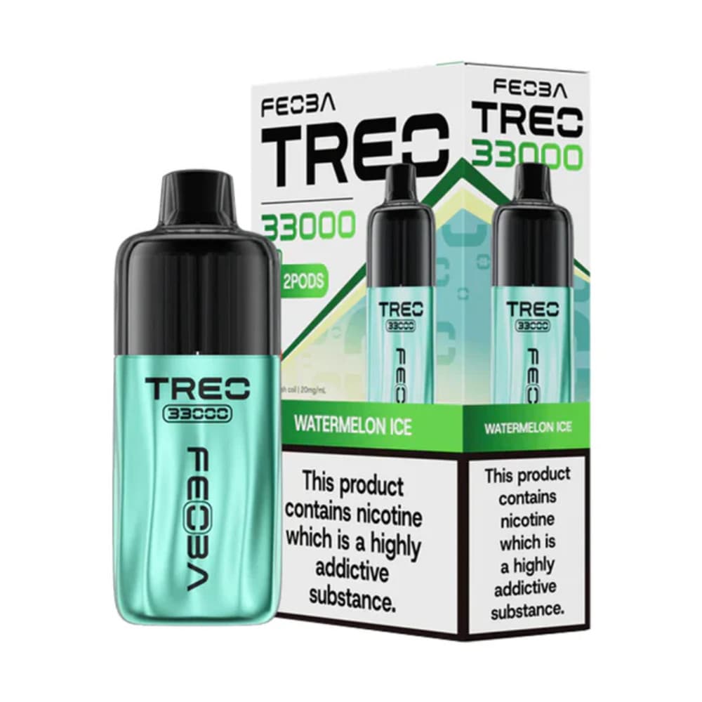  Watermelon Ice Feoba Treo 33k Prefilled Vape it Box of 5