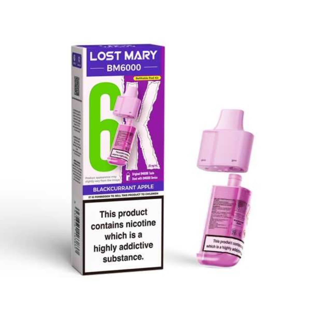  Blackcurrant Apple Lost Mary Bm6000 Pods Pack of 5