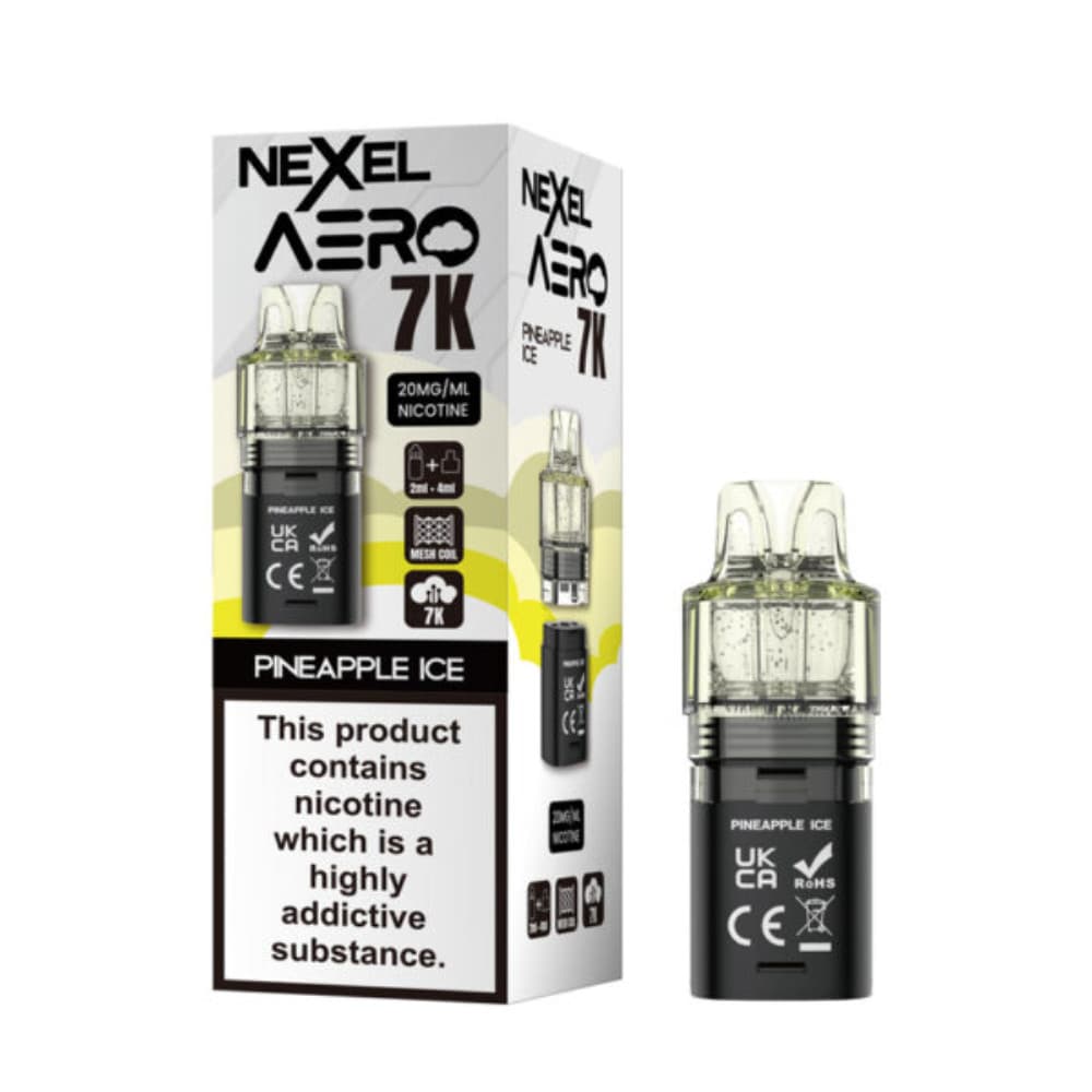  Pineapple Ice Nexel Aero 7k Prefilled Pods Pack of 10