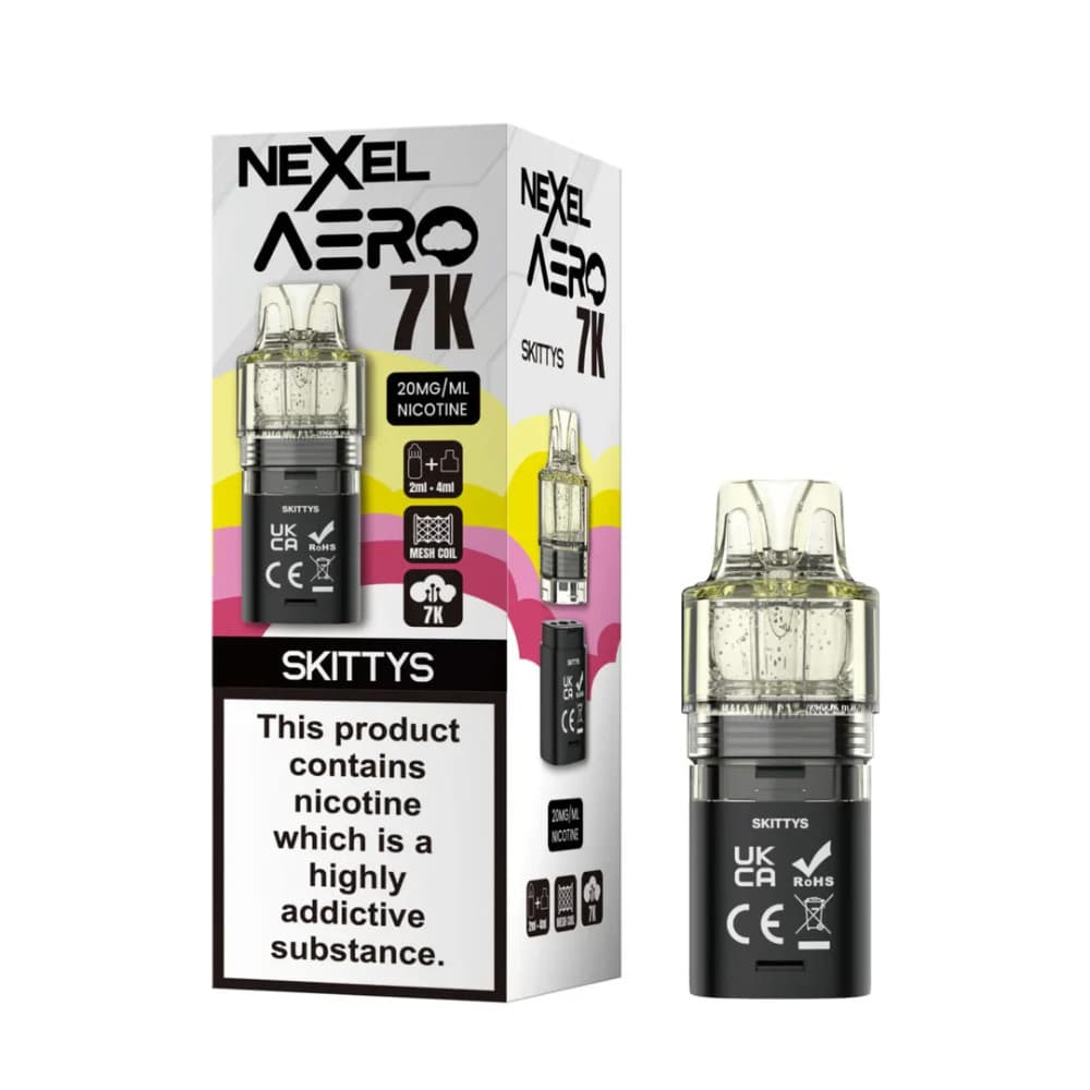  Skittys Nexel Aero 7k Prefilled Pods Pack of 10