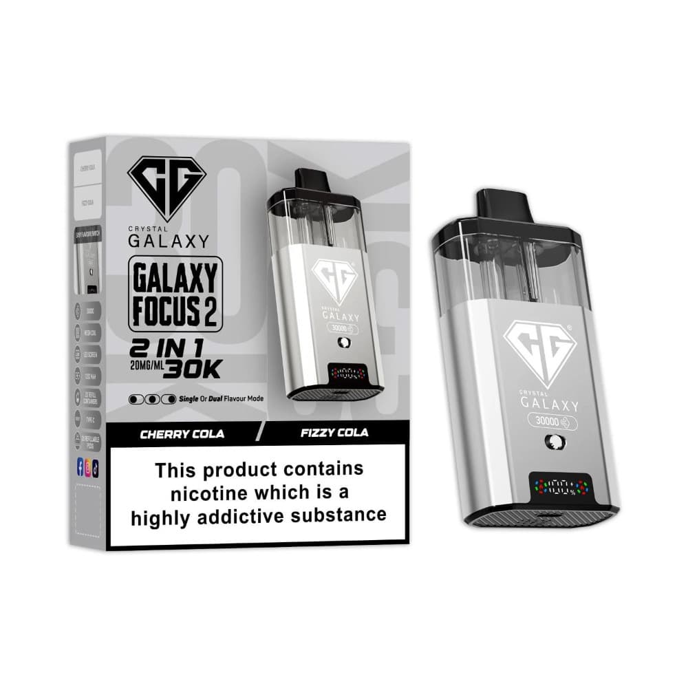  Cherry Cola/Fizzy Cola Crystal Galaxy 30k Focus 2 Vape Kit Box of 5