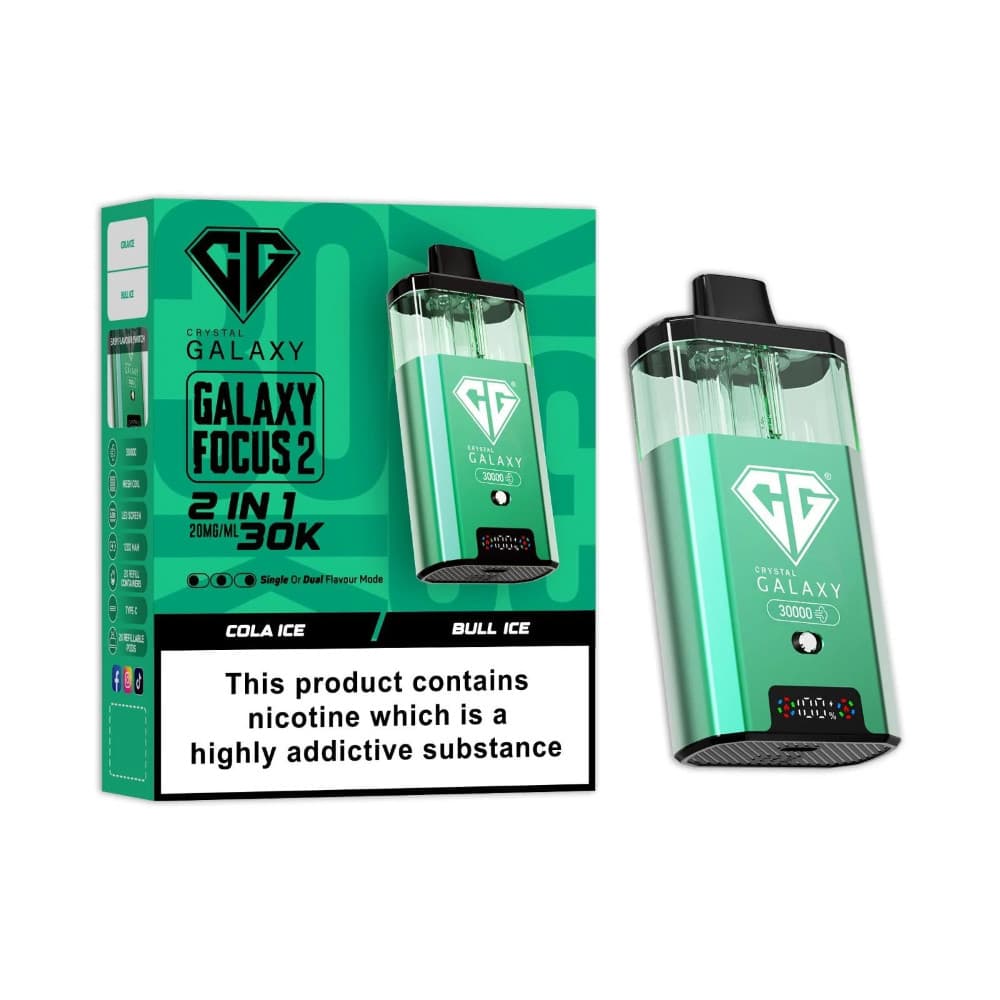 Cola Ice/Bull Ice Crystal Galaxy 30k Focus 2 Vape Kit Box of 5
