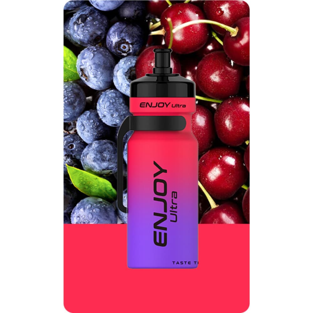 Blueberry Cranberry Cherry Enjoy Ultra 9000 Vape Kit Box of 10