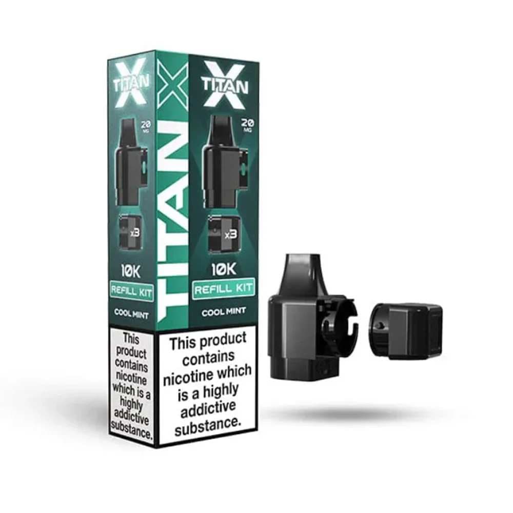  Cool Mint Titan X 10K Prefilled Pods Pack of 10