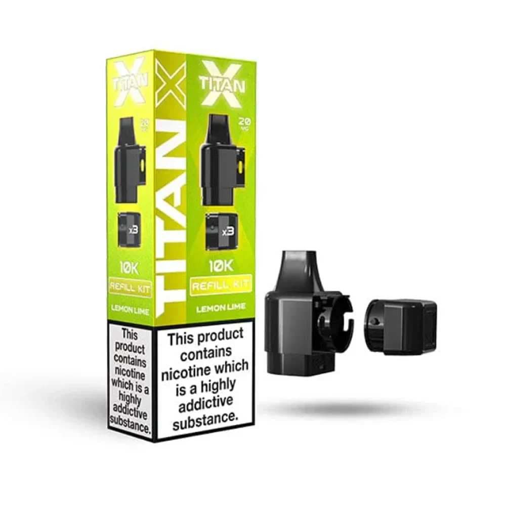  Lemon Lime Titan X 10K Prefilled Pods Pack of 10