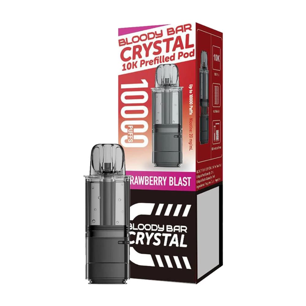  Strawberry Blast Bloody Bar Crystal 10k Pods Pack of 5