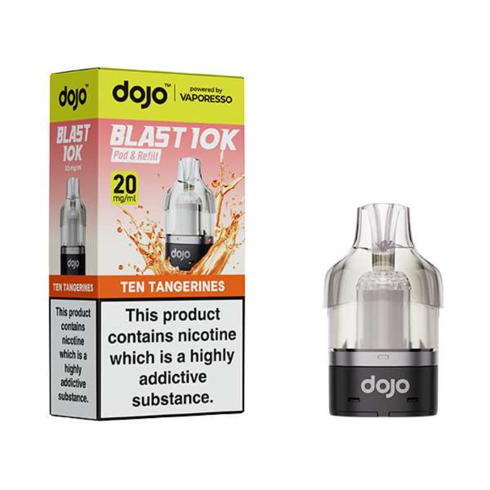  Ten Tangerines Vaporesso Dojo Blast 10K Pods Pack of 5
