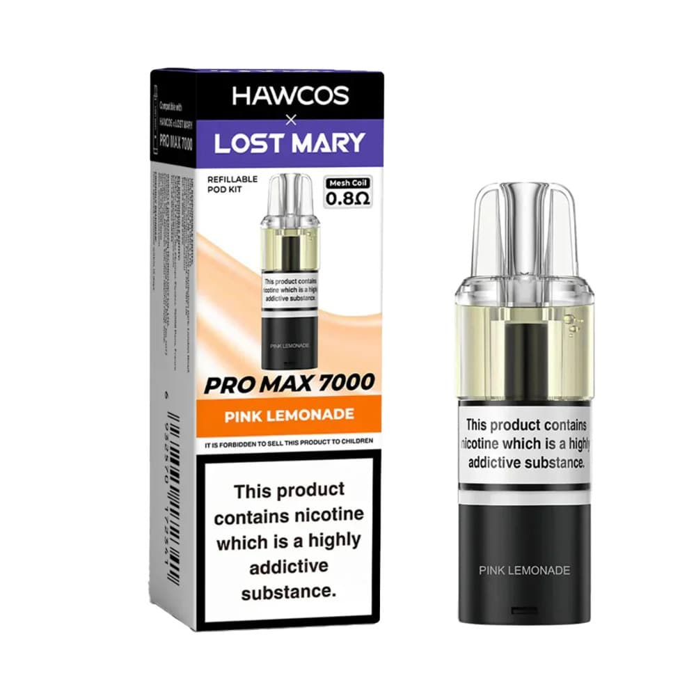  Pink Lemonade Lost Mary Hawcos Pro Max 7000 Pods Pack of 5