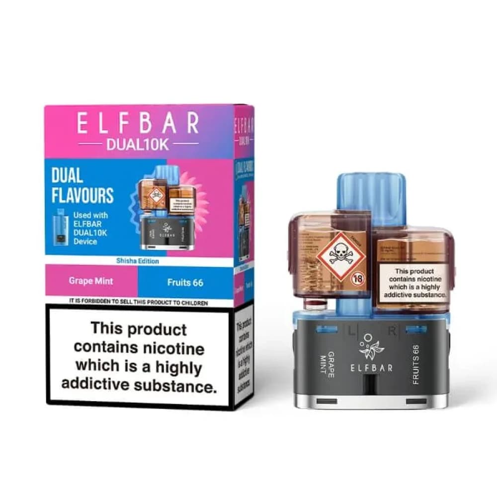  Shisha Edition Elf Bar Dual 10k Pods Pack of 5