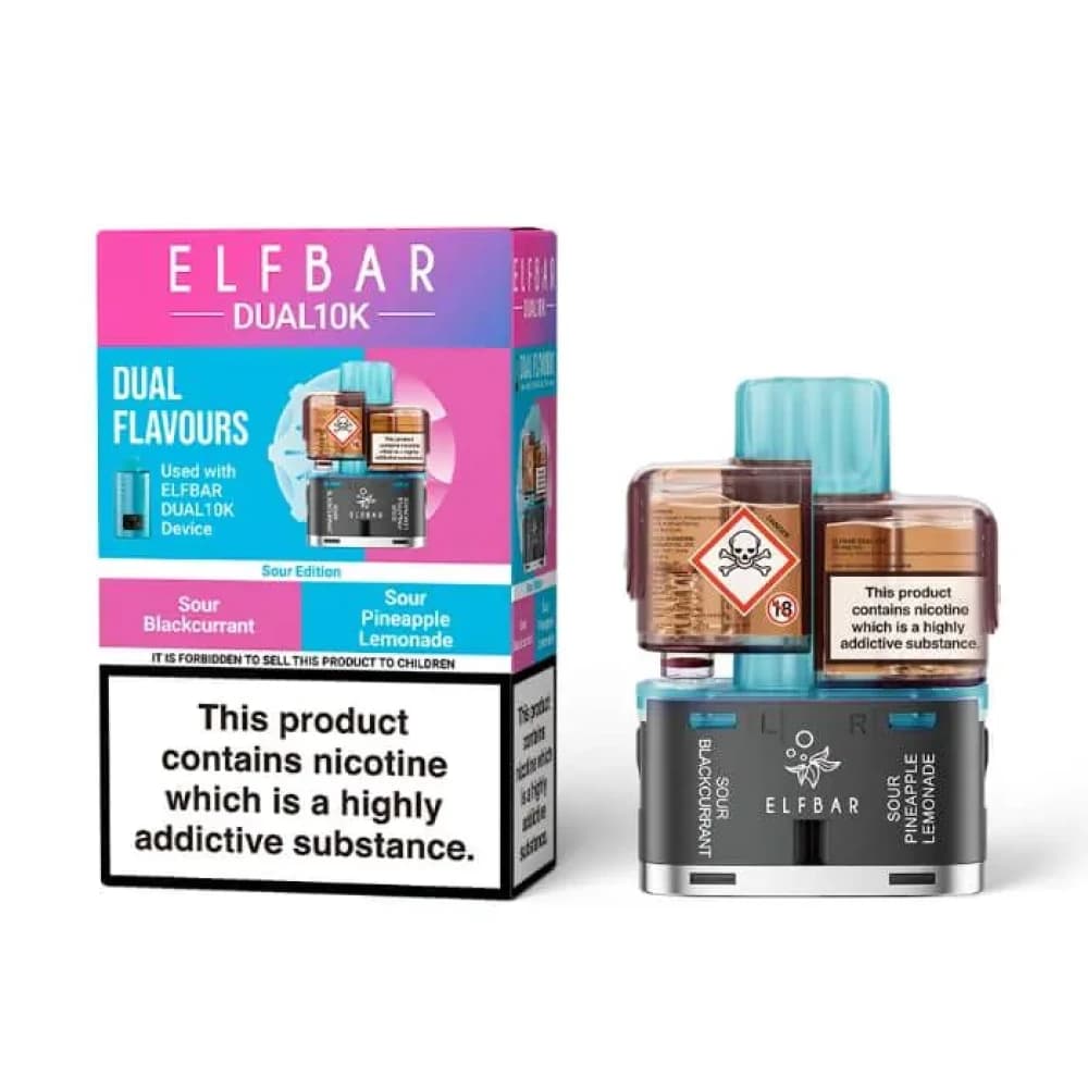  Sour Edition Elf Bar Dual 10k Pods Pack of 5