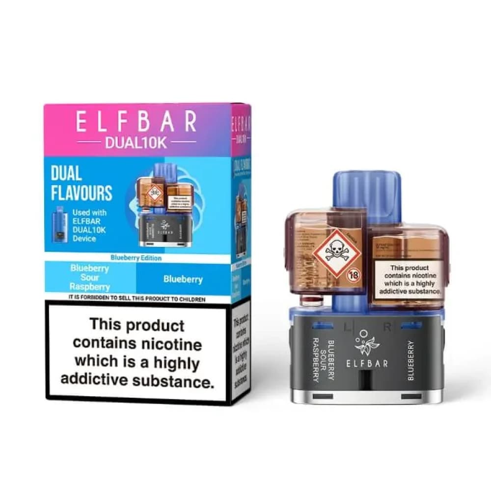  Blueberry Edition Elf Bar Dual 10k Pods Pack of 5