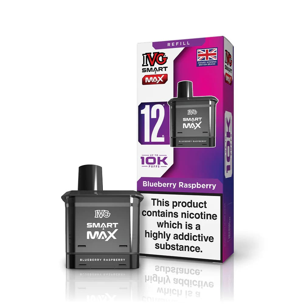  Blueberry Raspberry IVG Smart Max 10k Refill Pods Pack of 5