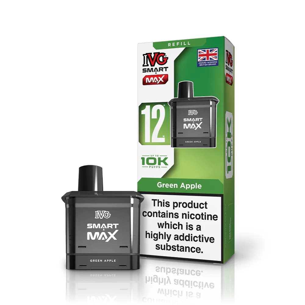  Green Apple IVG Smart Max 10k Refill Pods Pack of 5