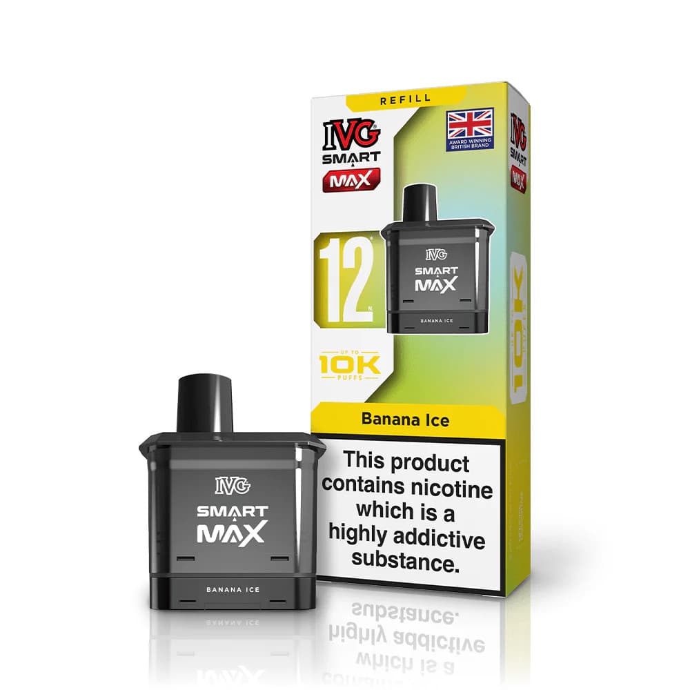  Banana Ice IVG Smart Max 10k Refill Pods Pack of 5