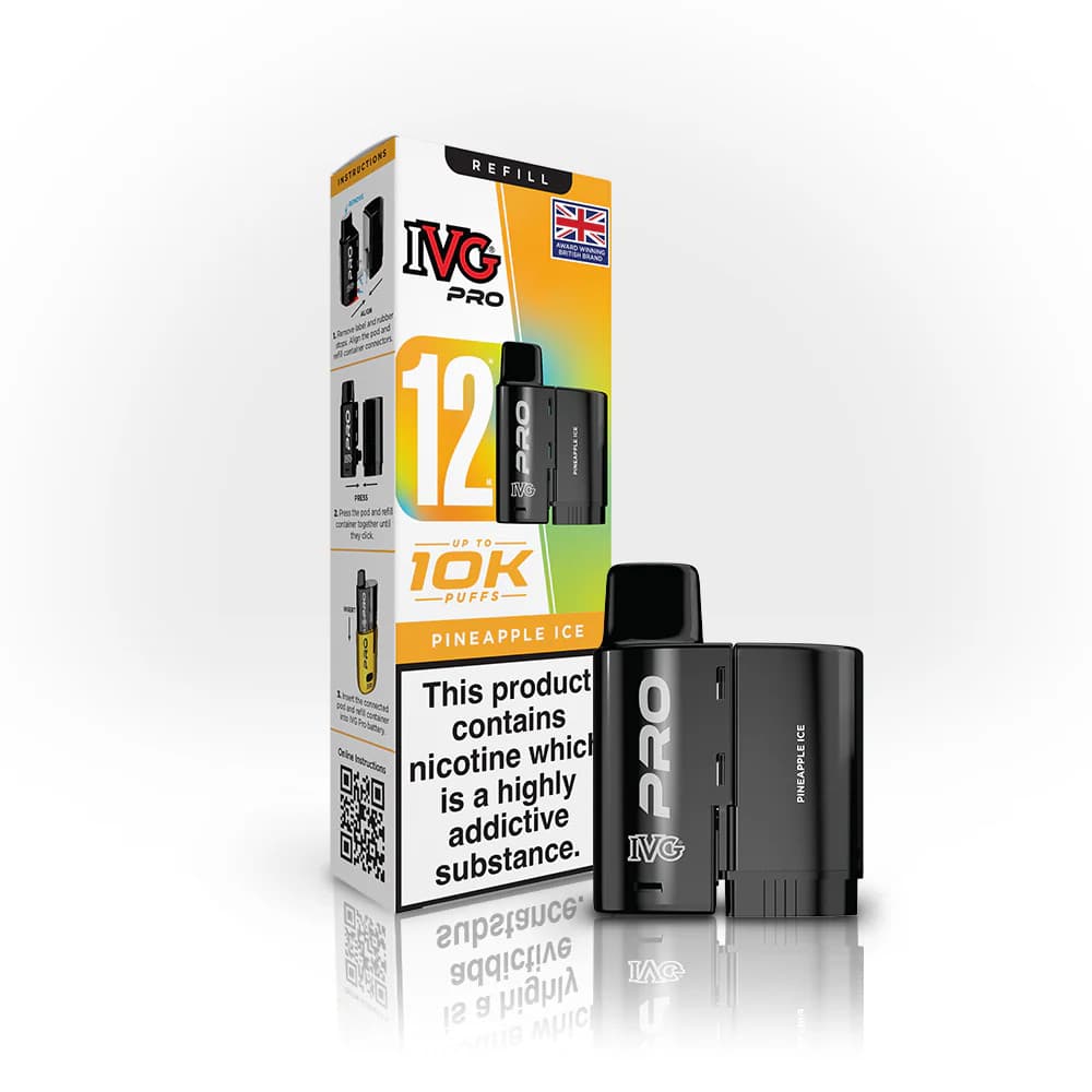  Pineapple Ice IVG Pro 12 Refill Pods Pack of 5