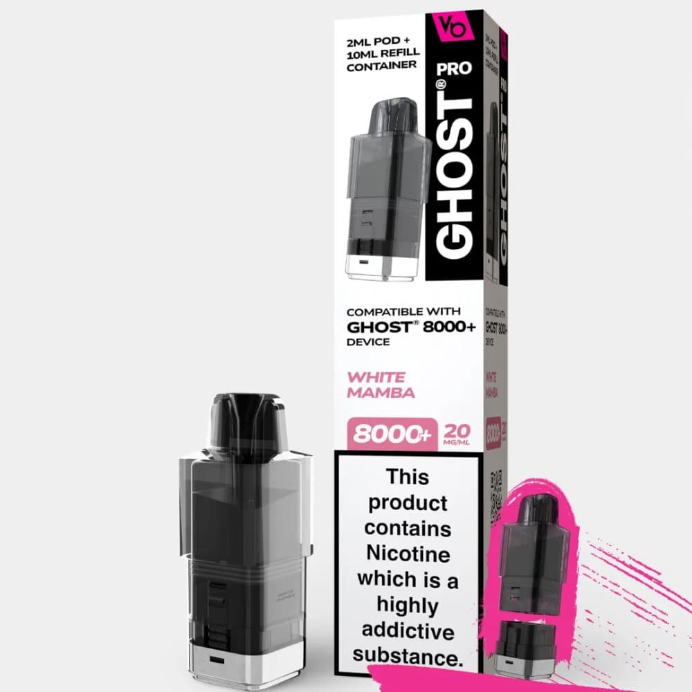  White Mamba Ghost Pro 8000 Pods Pack of 5