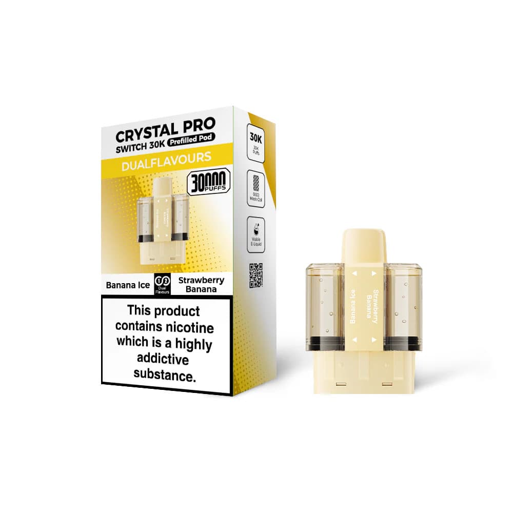  Banana Ice / Strawberry Banana Crystal Pro Switch 30k Pods Pack of 5
