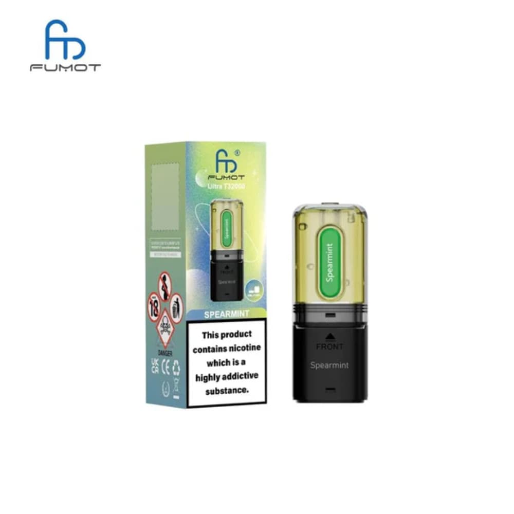  Spearmint RandM Fumot T32000 Ultra Pods Pack of 5