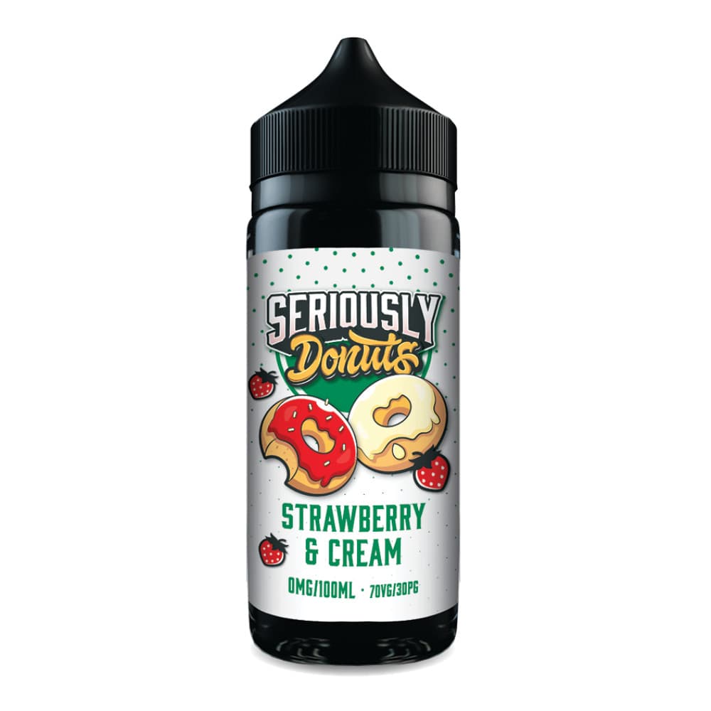  Strawberry & Cream Doozy Seriously Donuts 100ml E-Liquids
