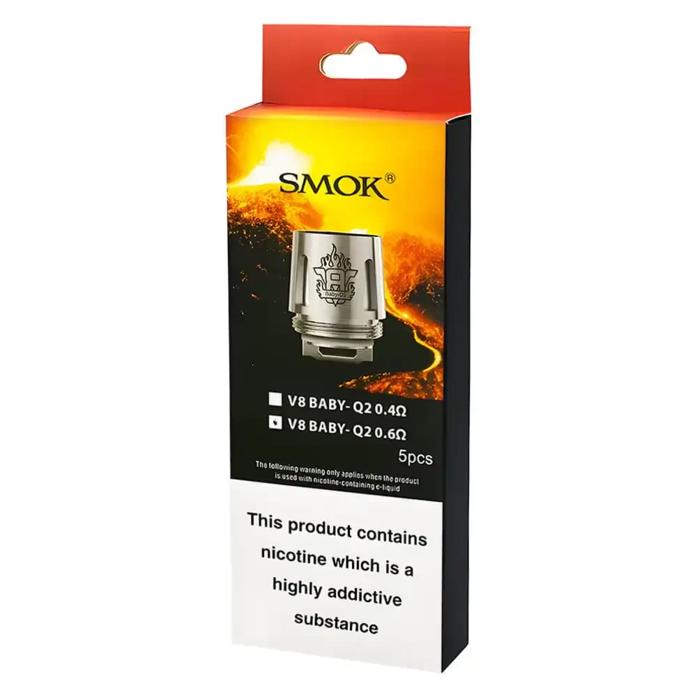  V2 Baby Q2 0.6ohm Smok V8 Baby Coils 5  Packs