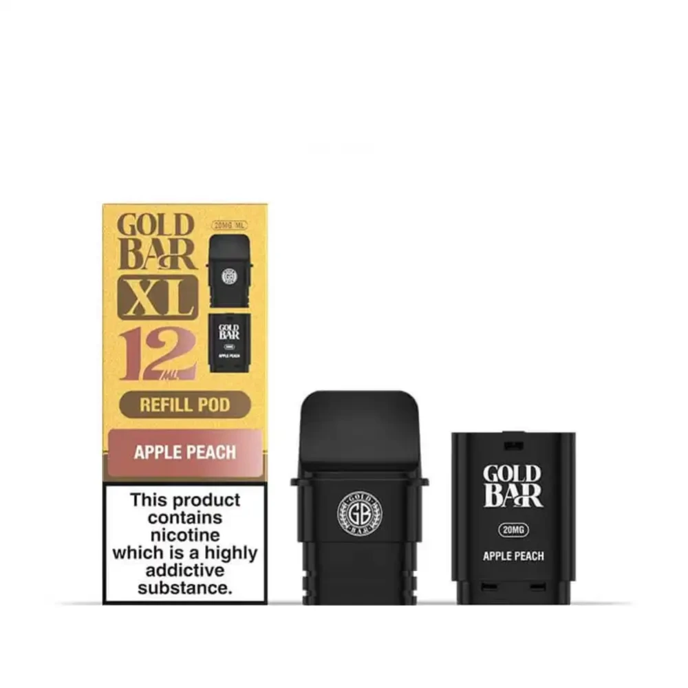  Apple Peach Gold Bar XL 10k Pods Pack of 5