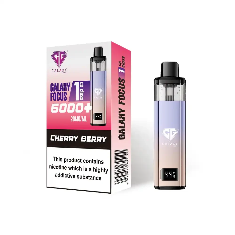  Cherry Berry Crystal Galaxy Focus 6k Vape Kit Box of 5