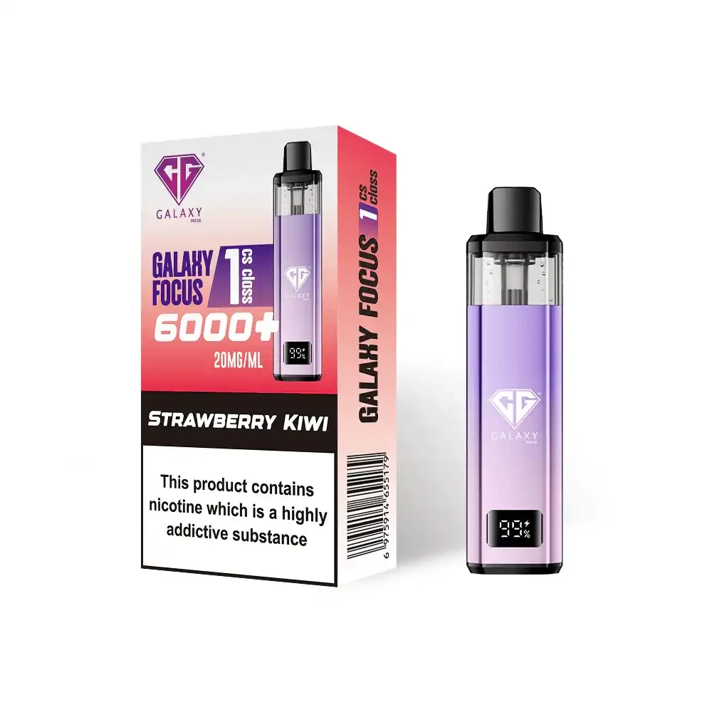  Strawberry Kiwi Crystal Galaxy Focus 6k Vape Kit Box of 5