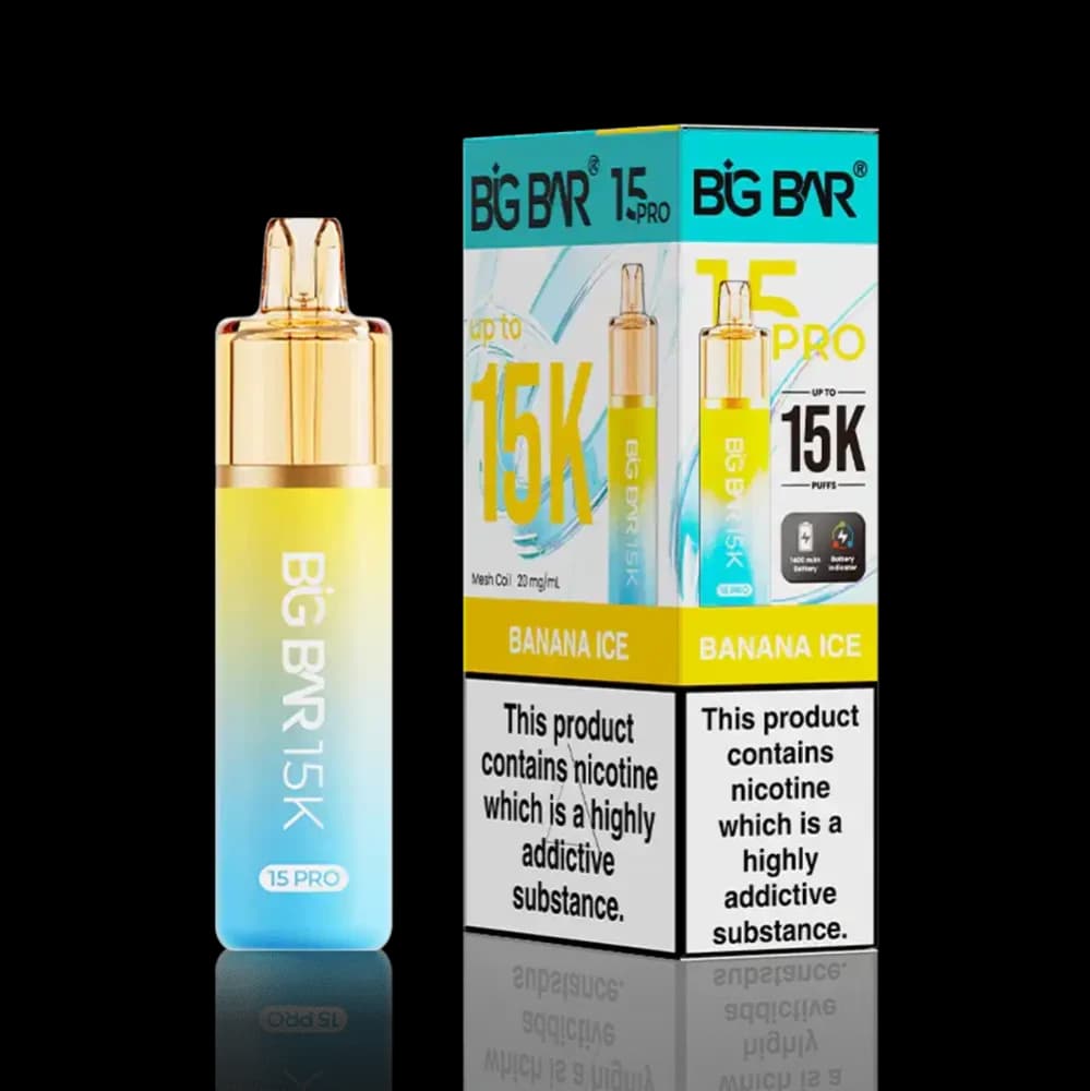  Banana Ice Big Bar Pro 15k Vape Kit Box of 5