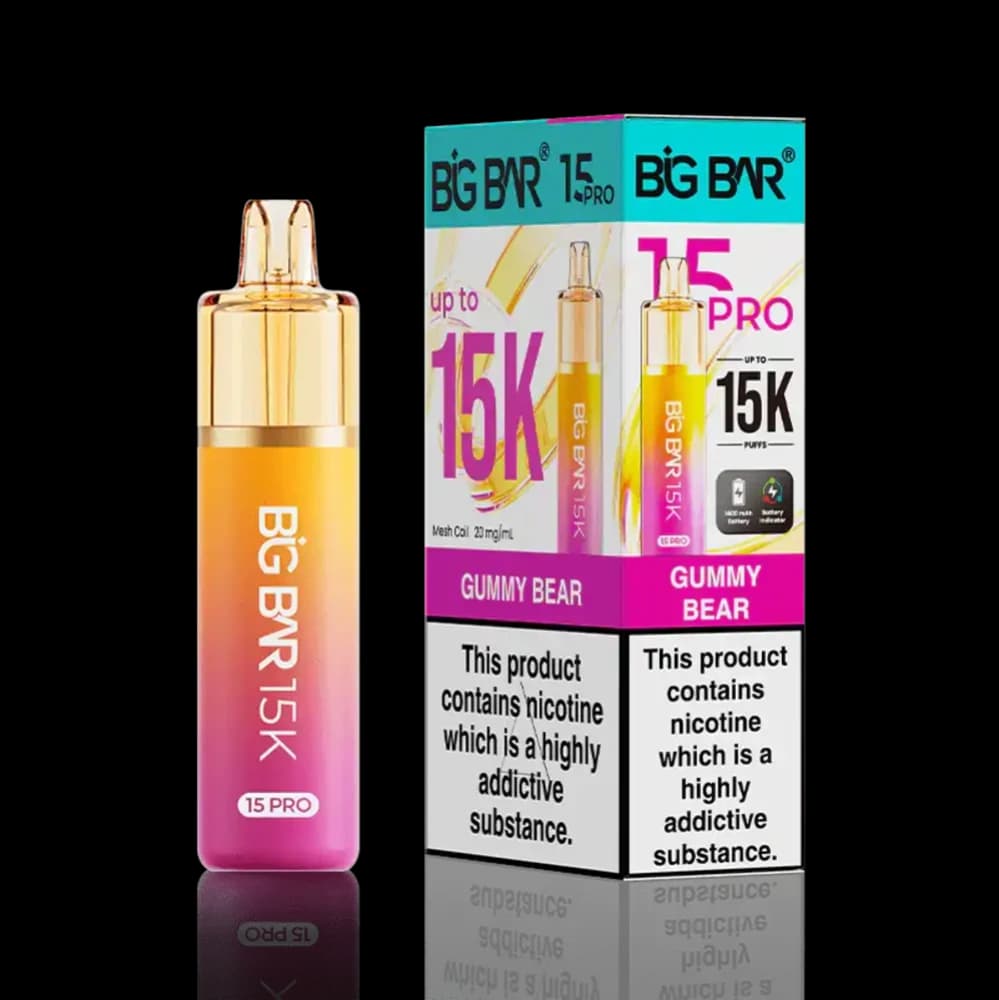  Gummy Bear Big Bar Pro 15k Vape Kit Box of 5