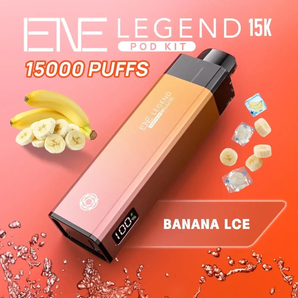  Banana Ice Elux Ene Legend 15k Vape Kit Box of 5