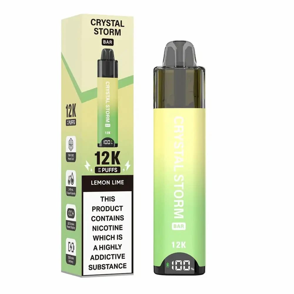  Lemon & Lime Crystal Strom Bar 12k Vape Kit Box of 5