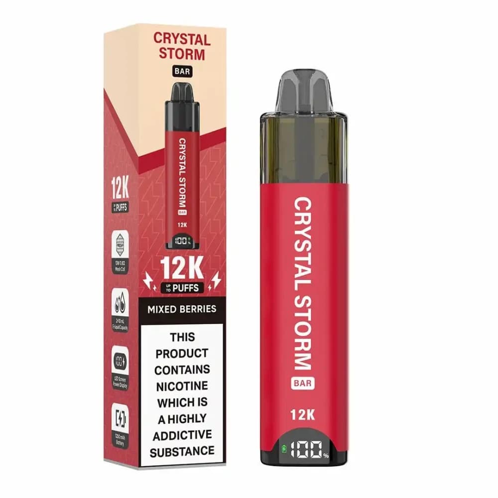  Mix Berry Crystal Strom Bar 12k Vape Kit Box of 5