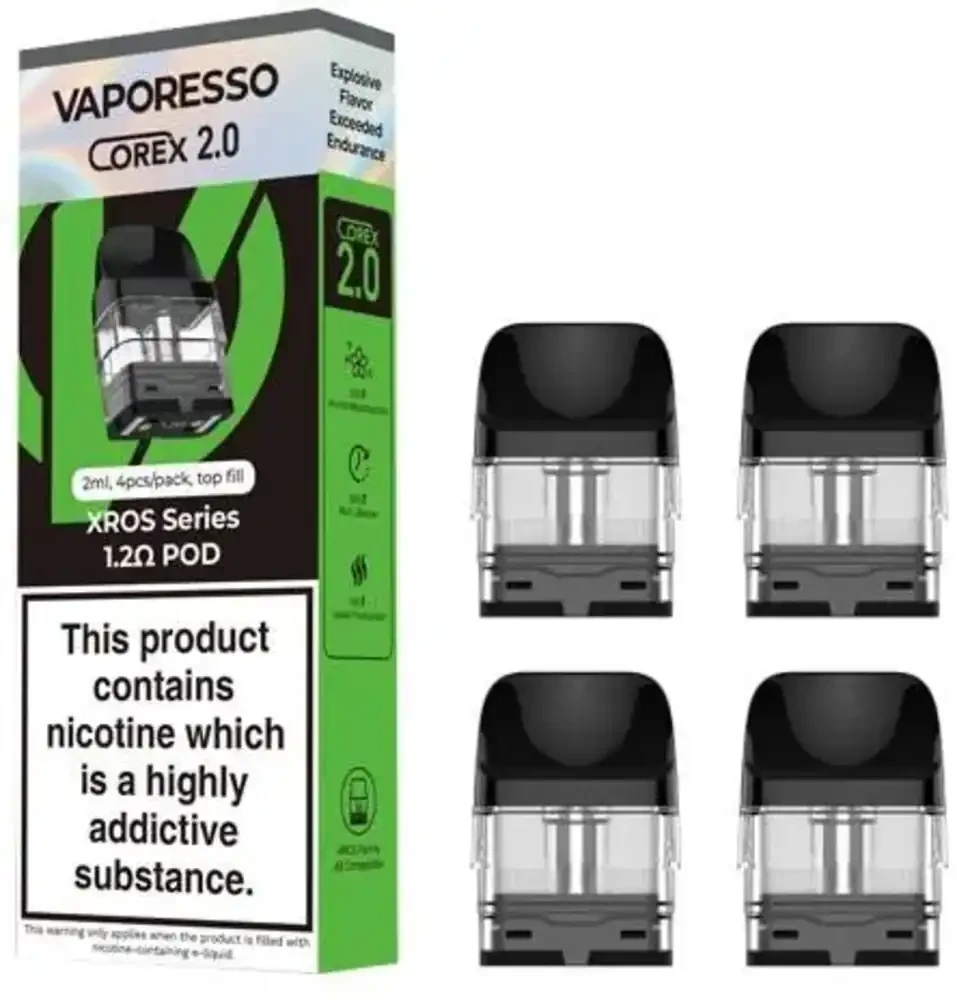  1.2ohm Pod Vaporesso Xros Corex 2.0 Replacement Pods 4 Packs