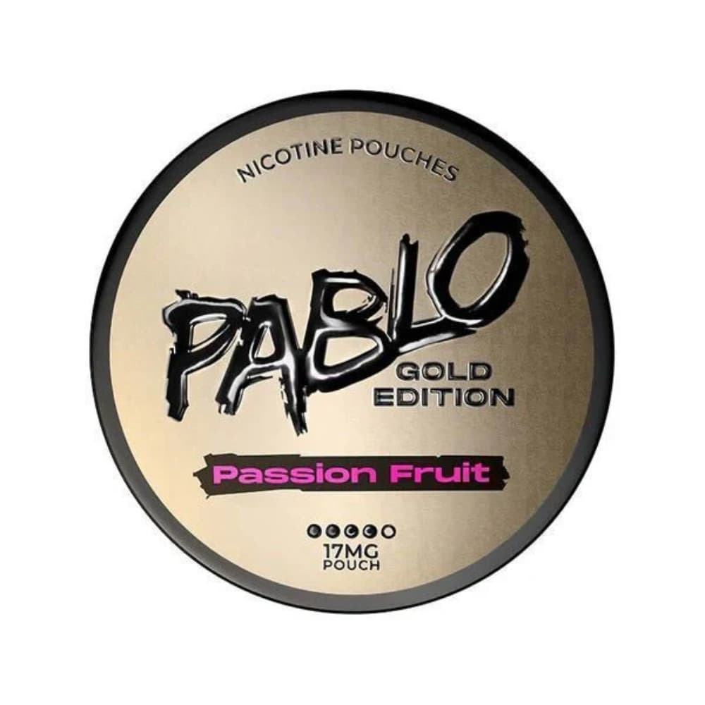  Passion Fruit / 17mg Pablo Nicotine Pouches - Gold Edition 10 Packs